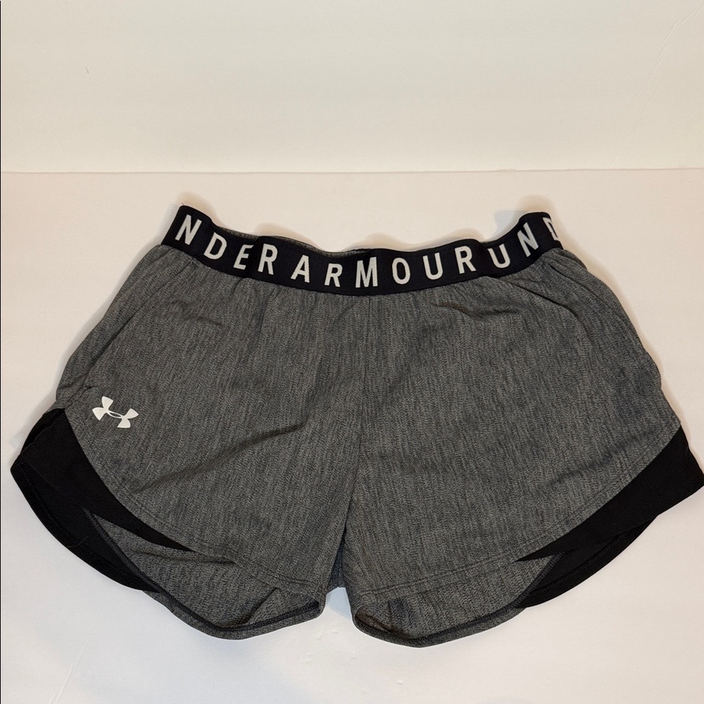 Under Armour Women's Athletic Shorts in Gray and Black